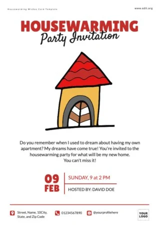 Edit an invitation card