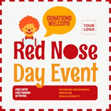 Modifica un design per la Giornata del Naso Rosso