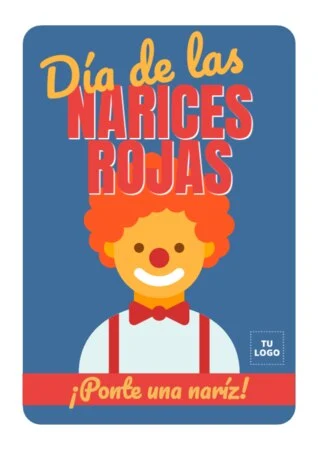 Edita un diseño del Día de la Nariz Roja