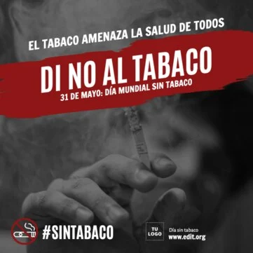 Edita un diseño del Día del Tabaquismo