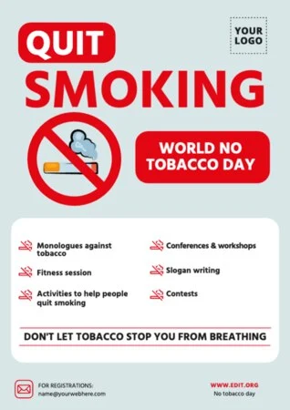 Edit a Tobacco Day poster