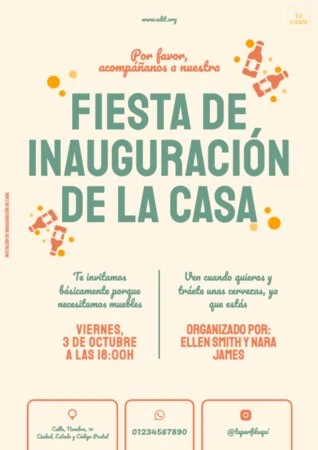 Edita un cartel para tu evento