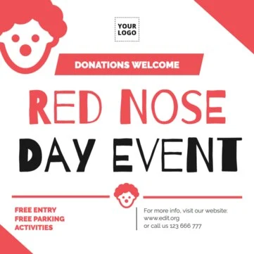 Modifica un design per la Giornata del Naso Rosso