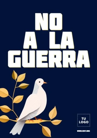 Editar un cartel de no a la guerra