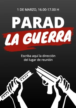 Edita un cartel de protesta