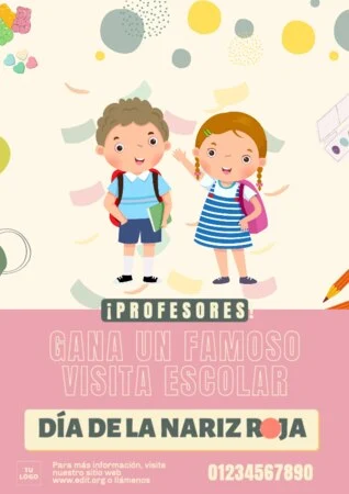 Edita un diseño del Día de la Nariz Roja