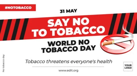 Bearbeite ein Poster zum Weltnichtrauchertag