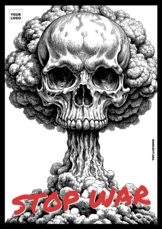 Editar um cartaz de não à guerra