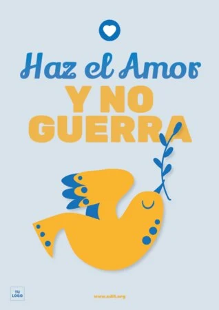 Editar un cartel del Día de la Paz