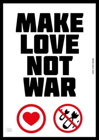 Edit a No War poster