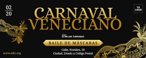 Edita una invitación de Masquerade