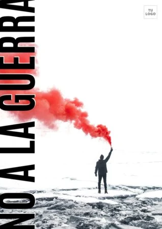 Editar un cartel de no a la guerra