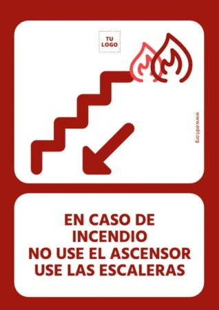 Edita un cartel para escaleras