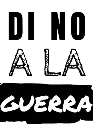 Editar un cartel de no a la guerra