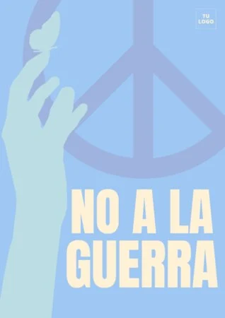Editar un cartel de no a la guerra