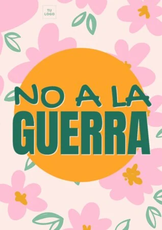 Editar un cartel de no a la guerra