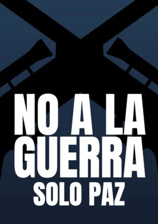 Editar un cartel de no a la guerra