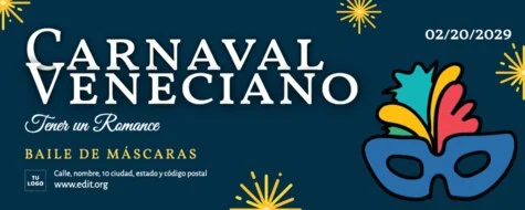 Edita una invitación de Masquerade