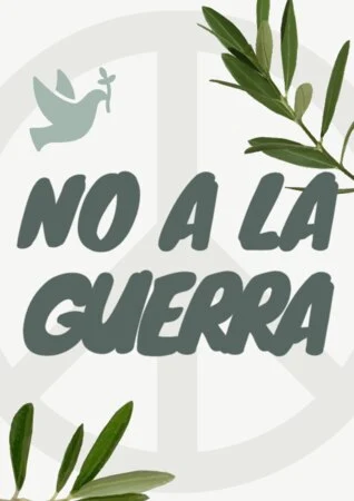Editar un cartel de no a la guerra