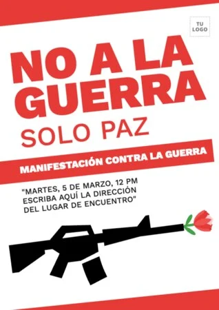 Edita un cartel de protesta