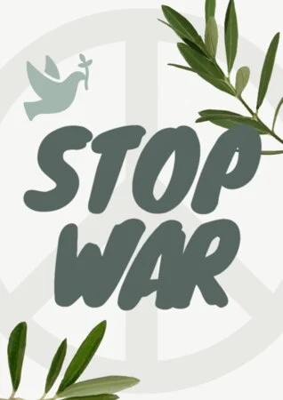 Modifica una locandina “No alla guerra”