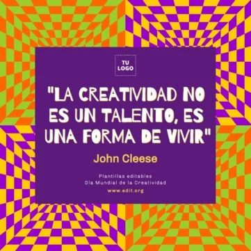 Edita un flyer sobre Creatividad