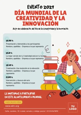 Edita un flyer sobre Creatividad