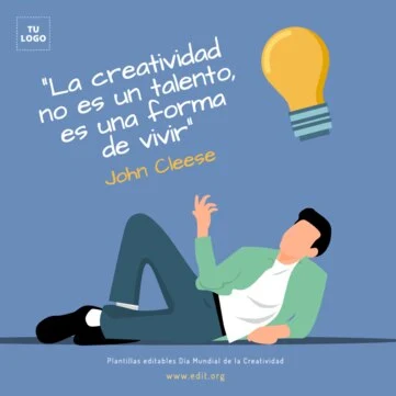 Edita un flyer sobre Creatividad