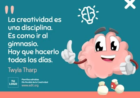 Edita un flyer sobre Creatividad