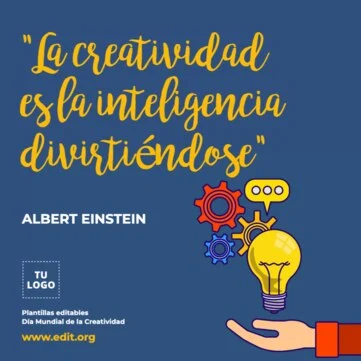 Edita un flyer sobre Creatividad