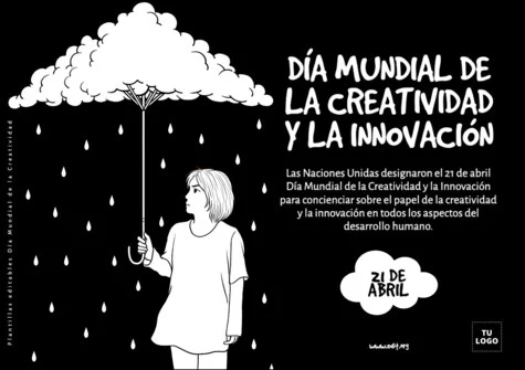 Edita un flyer sobre Creatividad