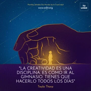 Edita un flyer sobre Creatividad