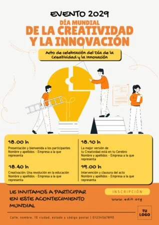 Edita un flyer sobre Creatividad