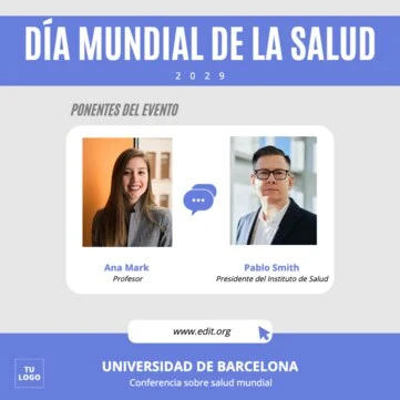 Edita un póster sobre cuidados