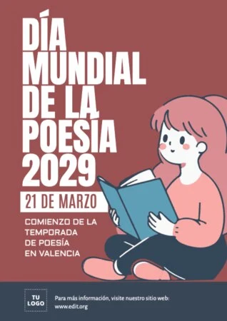 Edita un diseño del Día de la Poesía