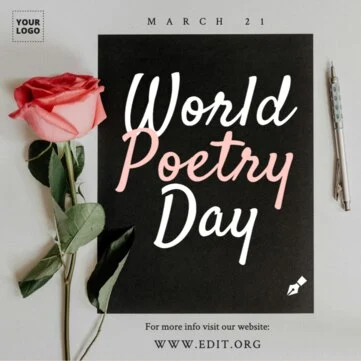 Edit a Poetry Day design