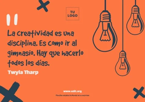 Edita un flyer sobre Creatividad