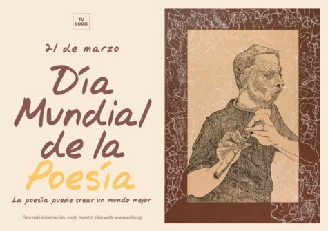 Edita un diseño del Día de la Poesía