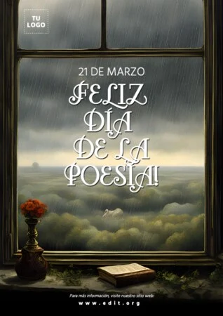 Edita un diseño del Día de la Poesía