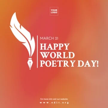 Edit a Poetry Day design