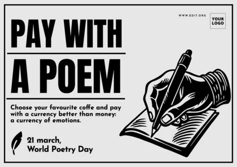 Edit a Poetry Day design