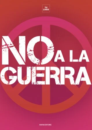 Editar un cartel de no a la guerra