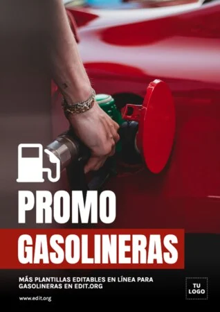 Edita una plantilla para gasolineras