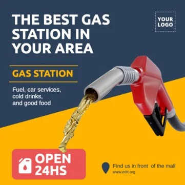 Bearbeite eine Vorlage für Tankstellen