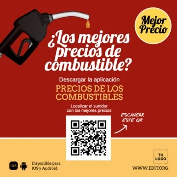 Edita una plantilla para gasolineras