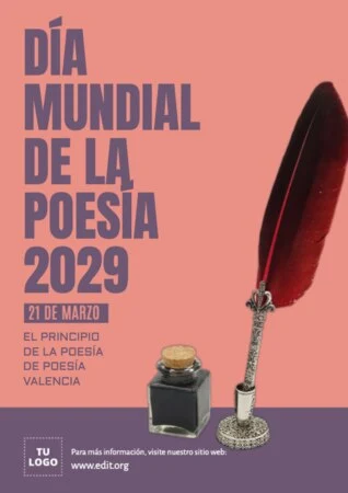 Edita un diseño del Día de la Poesía
