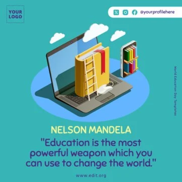 Edit an Education Day flyer