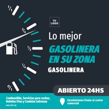 Edita una plantilla para gasolineras