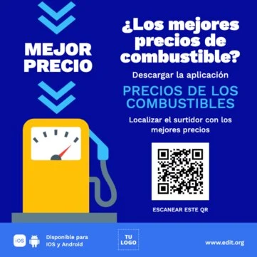 Edita una plantilla para gasolineras