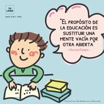 Edita flyers del Día de la Educación